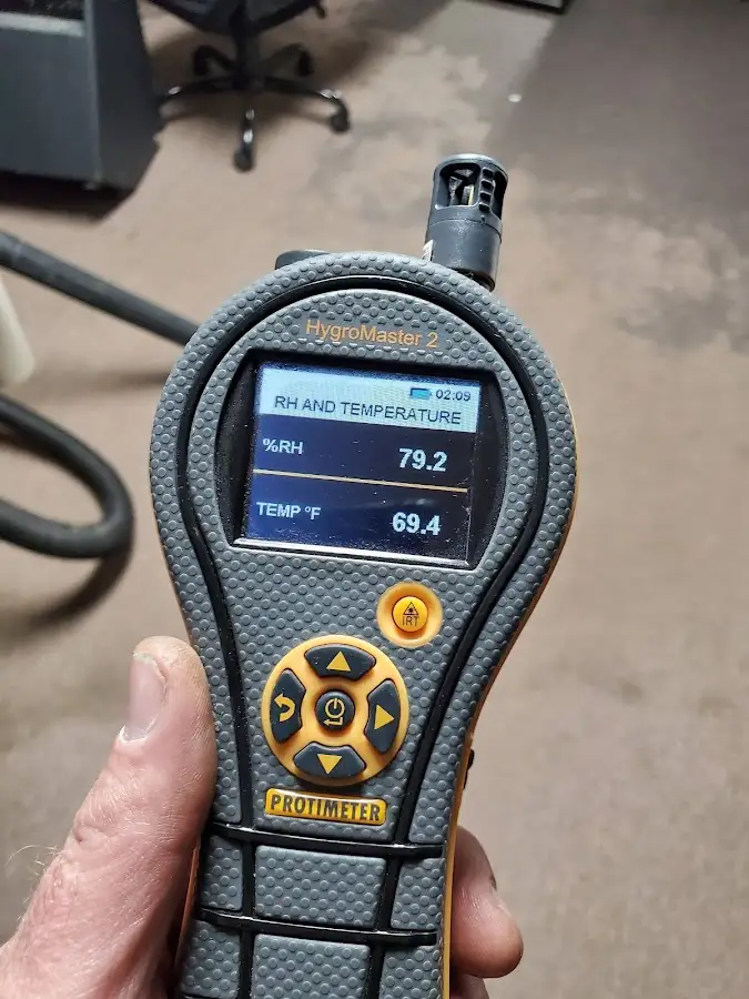 Moisture meter humidity assessment for Fire & Smoke Damage Restoration in South Bradenton